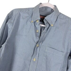 Vineyard Vines by Shep &‎ Ian Murray Shirt Mens Small Blue White Gingham Check